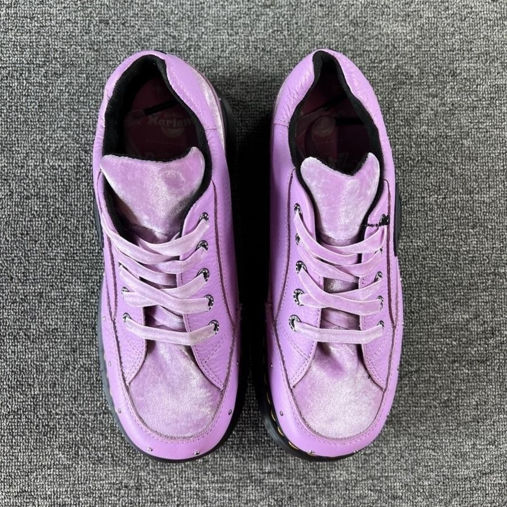 Dr Martens Shoes Womens 8 Purple Buzz S1 Bratz Platform Sneaker Studded Leather - Picture 5 of 11